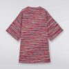 Ragazza (4-14 Anni) Missoni | Abito Oversize A Maniche Corte Con Logo E Paillettes Multicolore