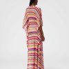 Donne Missoni Abbigliamento Da Spiaggia | Caftano Copricostume Lungo Realizzato All'Uncinetto Rigato Multicolore