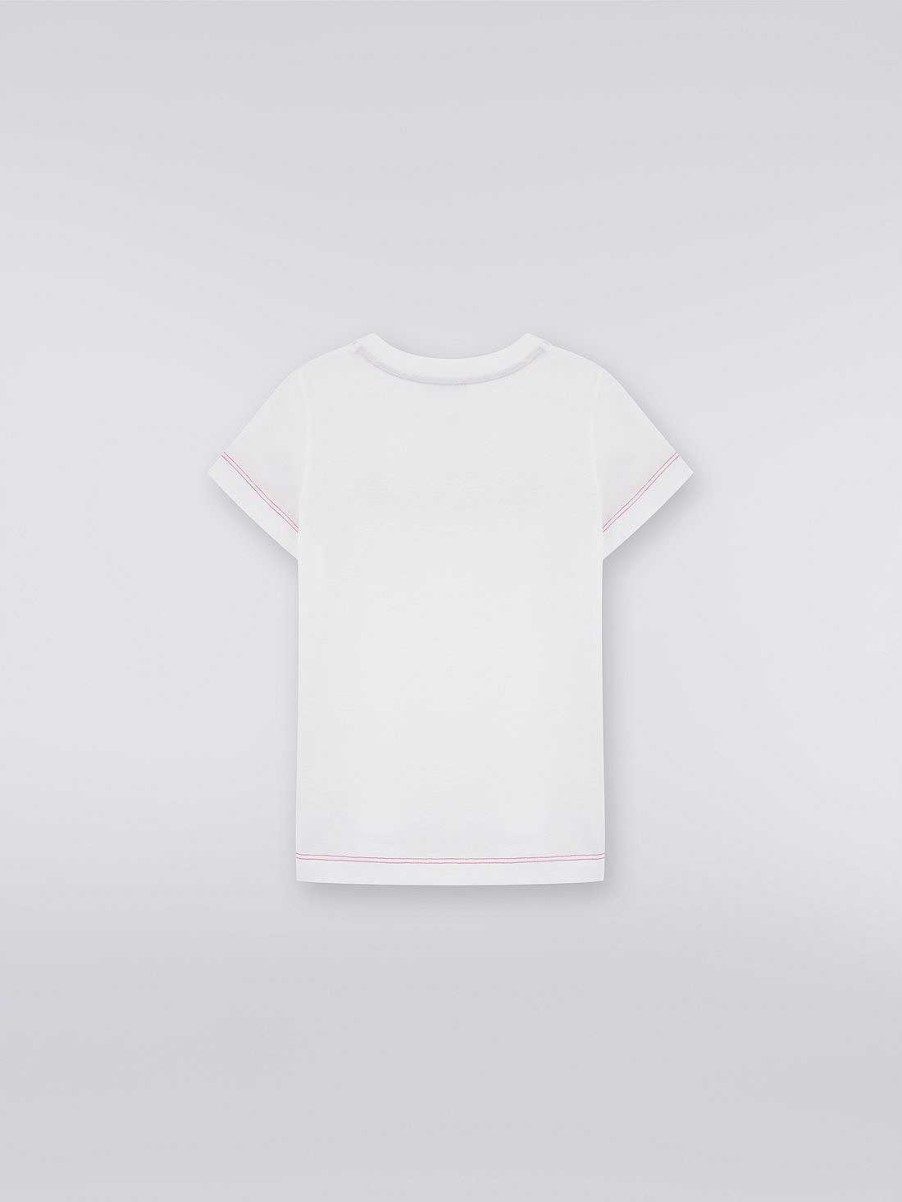 Ragazza (4-14 Anni) Missoni | T-Shirt In Cotone Con Logo In Paillettes Rosa