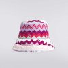 Ragazza (4-14 Anni) Missoni | Cappello Da Pescatore In Nylon A Zig Zag Multicolore