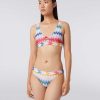 Donne Missoni Costumi Da Bagno | Bikini In Viscosa Zig Zag Con Lurex Multicolore