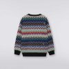 Ragazzo (4-14 Anni) Missoni | Maglione Girocollo In Cotone Chevron Multicolore