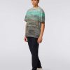 Uomini Missoni Polo E Magliette | T-Shirt A Maniche Corte In Cotone Fiammato Multicolore