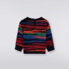 Ragazzo (4-14 Anni) Missoni | Pullover Girocollo In Maglia Di Lana Fiammata Multicolore