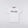 Ragazzo (4-14 Anni) Missoni | T-Shirt In Cotone A Maniche Corte Con Logo Bianco