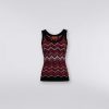 Donne Missoni T-Shirt E Top | Canotta In Misto Viscosa Chevron Multicolore