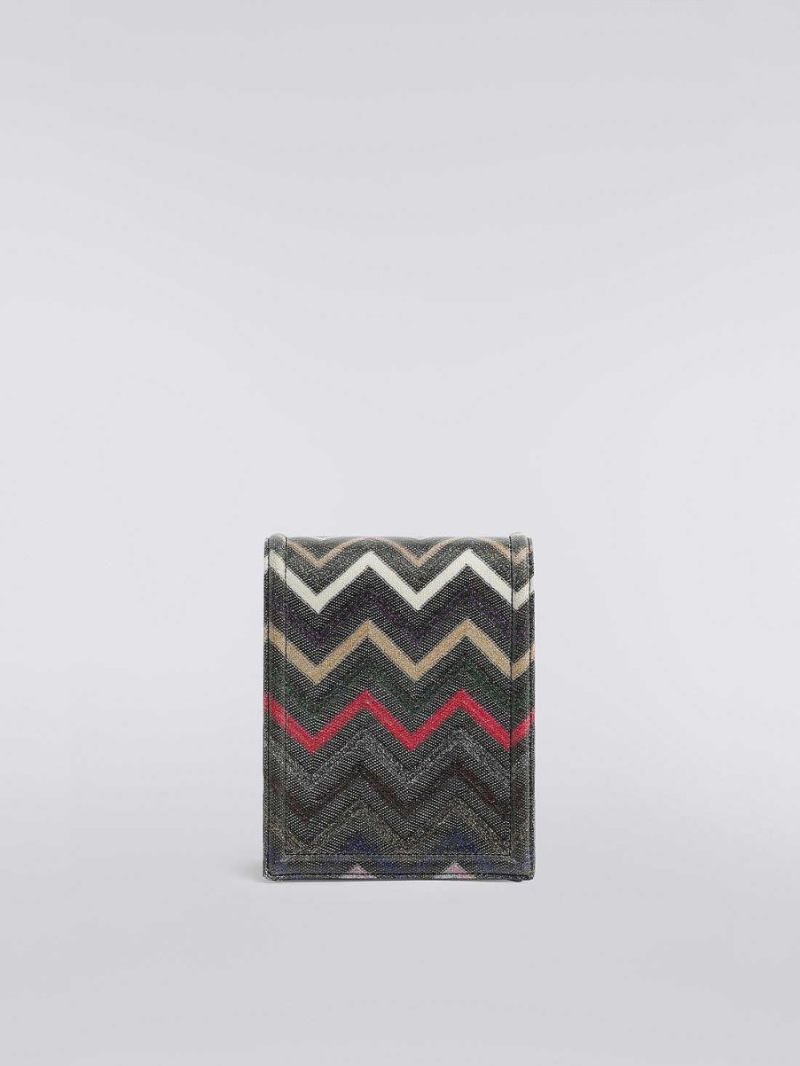 Donne Missoni Borse | Borsa A Spalla In Viscosa Lame Zigzag Multicolore