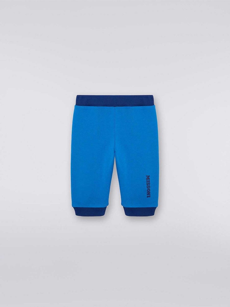 Ragazzo (4-14 Anni) Missoni | Joggers In Cotone Con Logo Blu