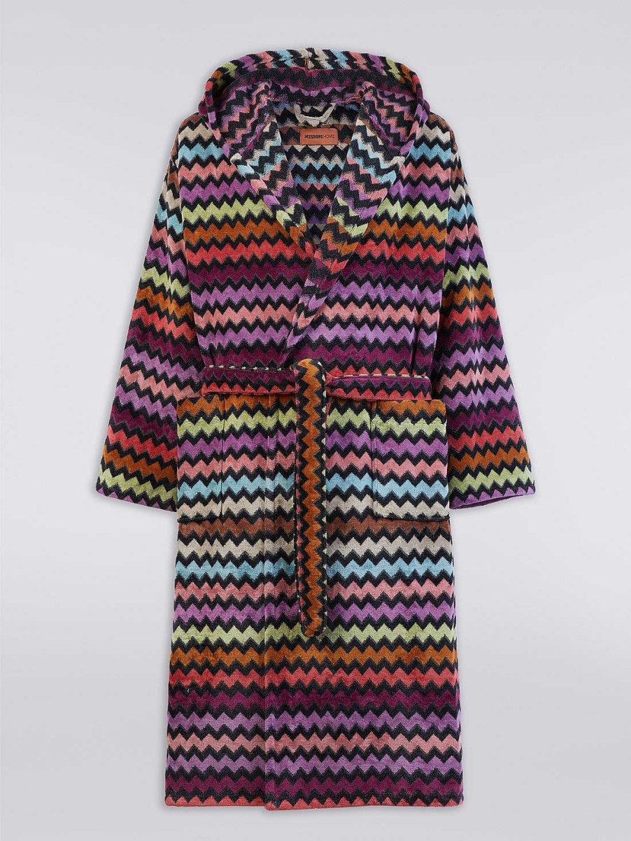 Donne Missoni Accappatoi | Accappatoio Con Cappuccio Warner Arancia