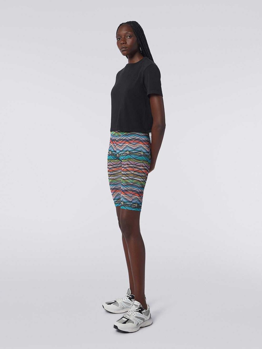 Donne Missoni Vestiario | Shorts In Nylon Stretch Stampato Multicolore