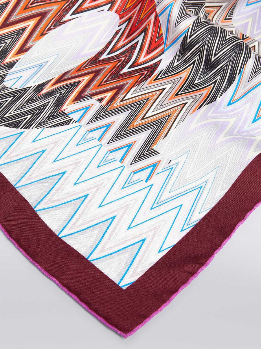 Donne Missoni Sciarpe E Foulard | Sciarpa In Seta Chevron Multicolore