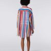 Donne Missoni Abbigliamento Da Spiaggia | Blusa Chemisier In Seta E Cotone Con Stampa Zig Zag Multicolore