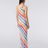 Donne Missoni Abbigliamento Da Spiaggia | Copricostume Lungo Monospalla Con Stampa Zigzag Multicolore