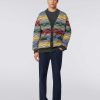 Uomini Missoni Vestiario | Cardigan In Misto Lana Con Motivo Zig Zag Multicolore