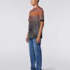 Uomini Missoni Polo E Magliette | T-Shirt In Jersey Di Cotone Fiammato Multicolore