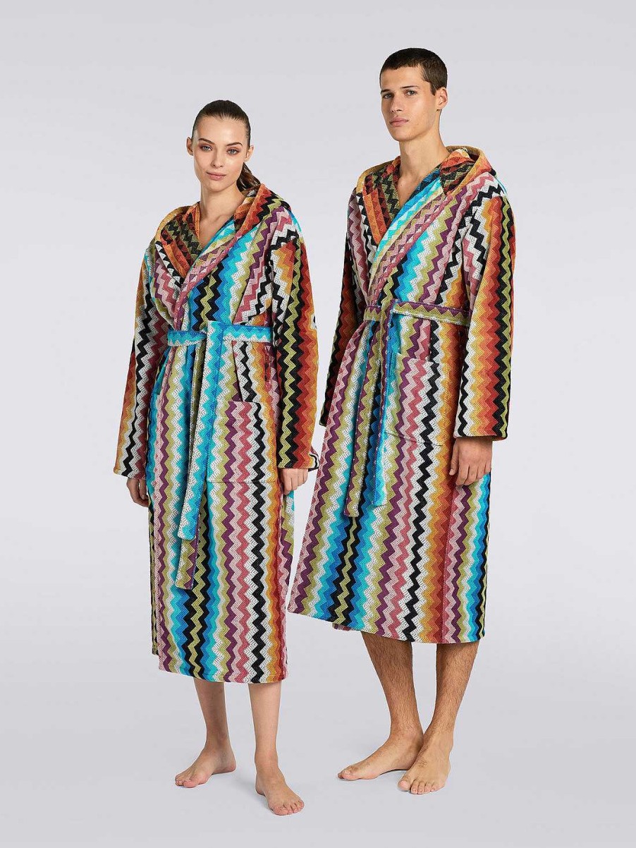 Donne Missoni Accappatoi | Accappatoio Con Cappuccio Buster Multicolore