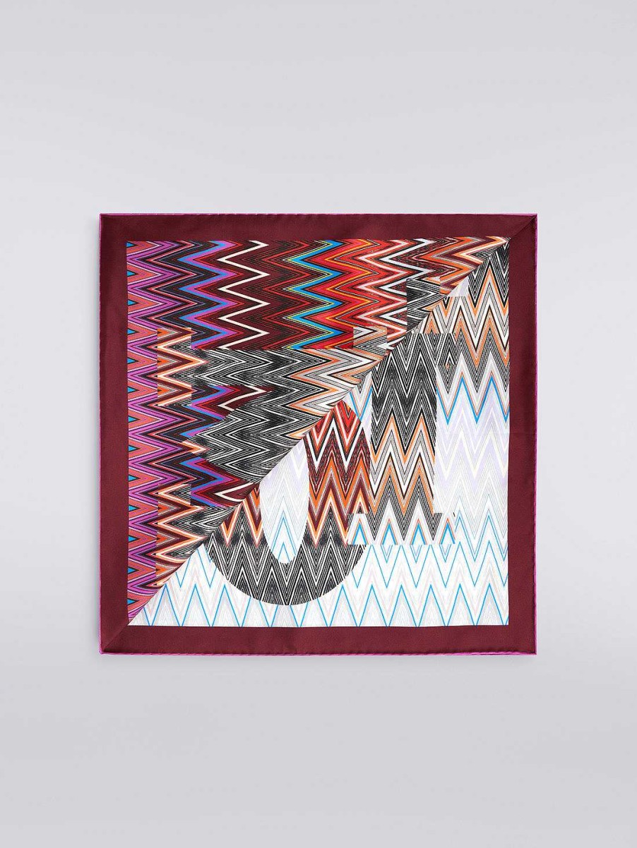 Donne Missoni Sciarpe E Foulard | Sciarpa In Seta Chevron Multicolore