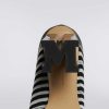 Donne Missoni Scarpe | Stivali A Tacco Alto In Maglia Fiammata Nero Bianco