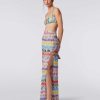 Donne Missoni Abbigliamento Da Spiaggia | Pantalone Copricostume In Viscosa Con Spacco Laterale Multicolore